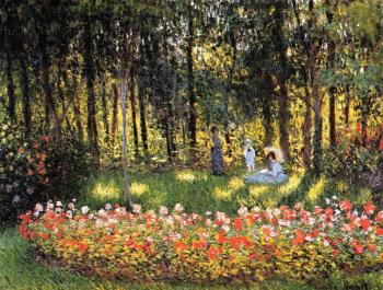 Claude Oscar Monet : The Artist's Family in the Garden